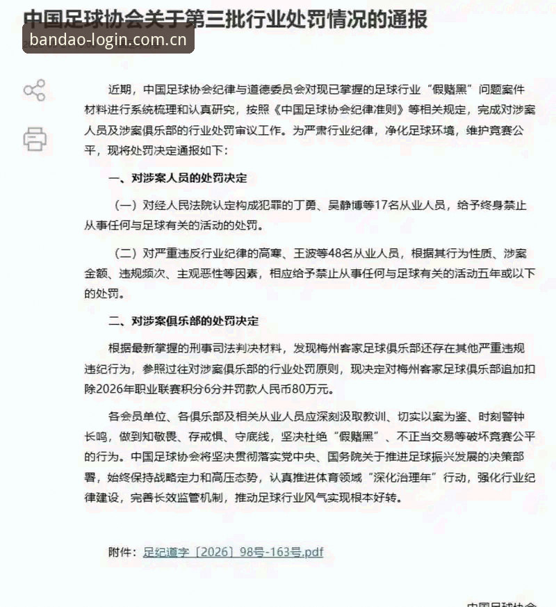 资深用户分享：从足协第三批禁足名单看中国足球反腐新动向